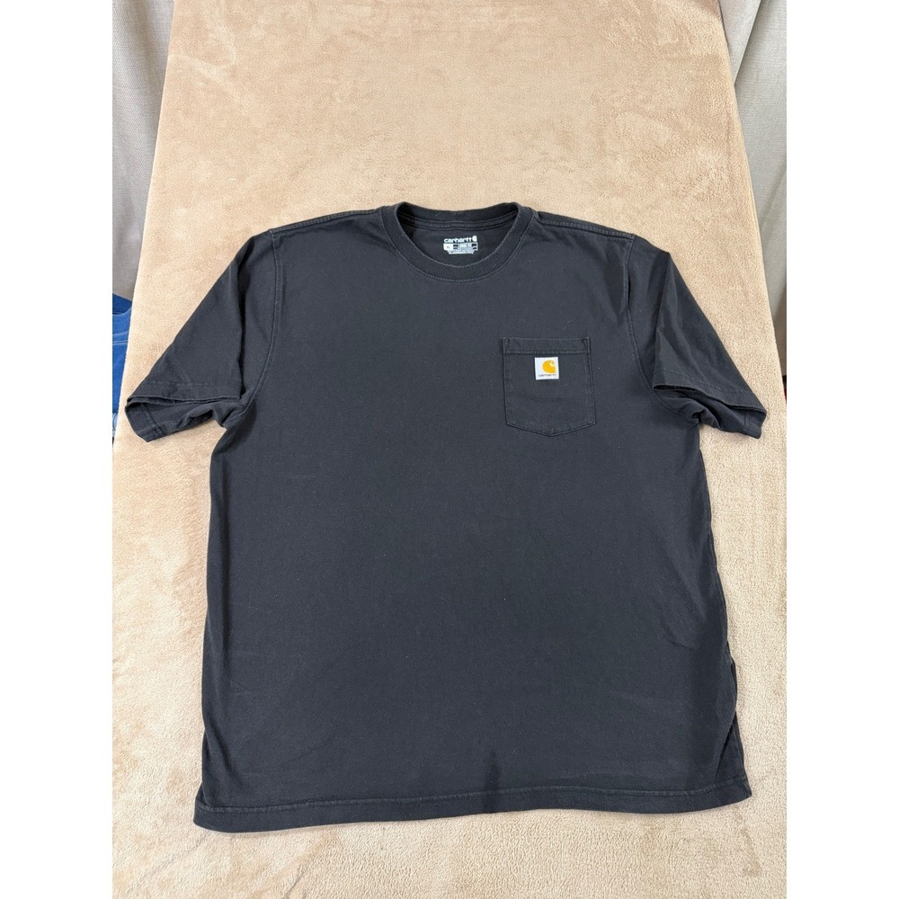 Carhartt K87 Pocket T-Shirt Mens XL Black Loose Fit Heavyweight Cotton Tee EUC